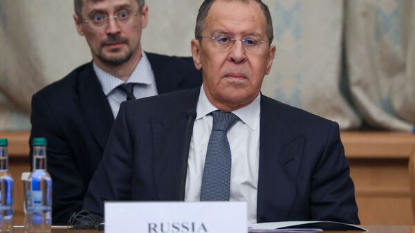 Министр иностранных дел РФ Сергей Лавров перед началом третьего заседания московского формата консультаций по Афганистану. - Sputnik Узбекистан